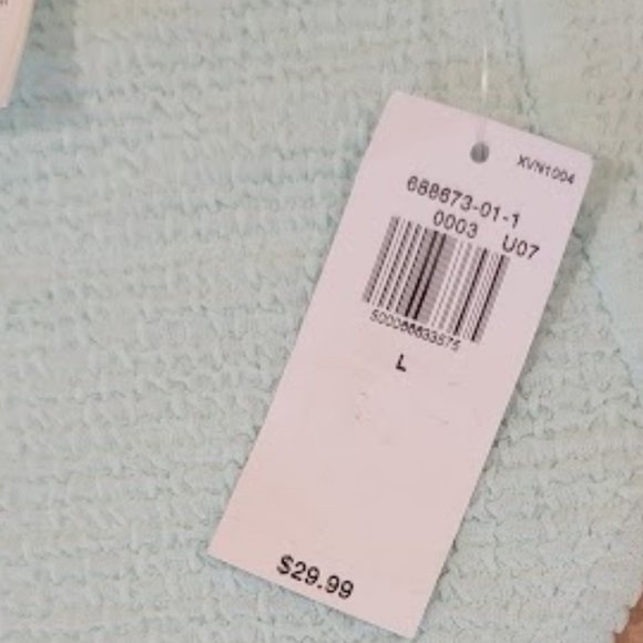 NWT- Old Navy High Waist Textured Bikini Bottom, Blue/Green, SZ: Large - Picture 7 of 12